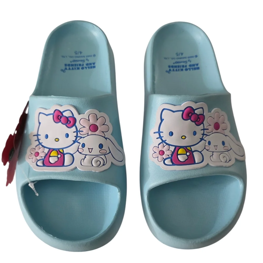 Hello Kitty And Friends By Sanrio Girls Kids Slip Ons Slippers Sandals Size 4/5